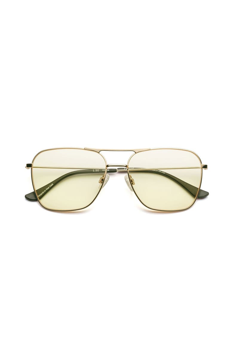 Caddis Hooper | Reading Glasses, Main, color, Polished Gold Yellow