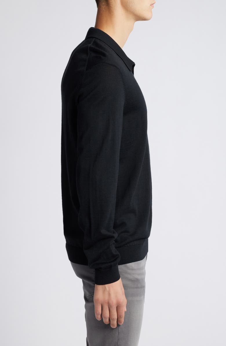 Enord Long Sleeve Wool Polo Sweater