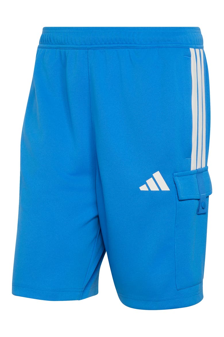 Tiro Recycled Polyester Cargo Shorts, Alternate, color, RAY BLUE/ OFF WHITE/