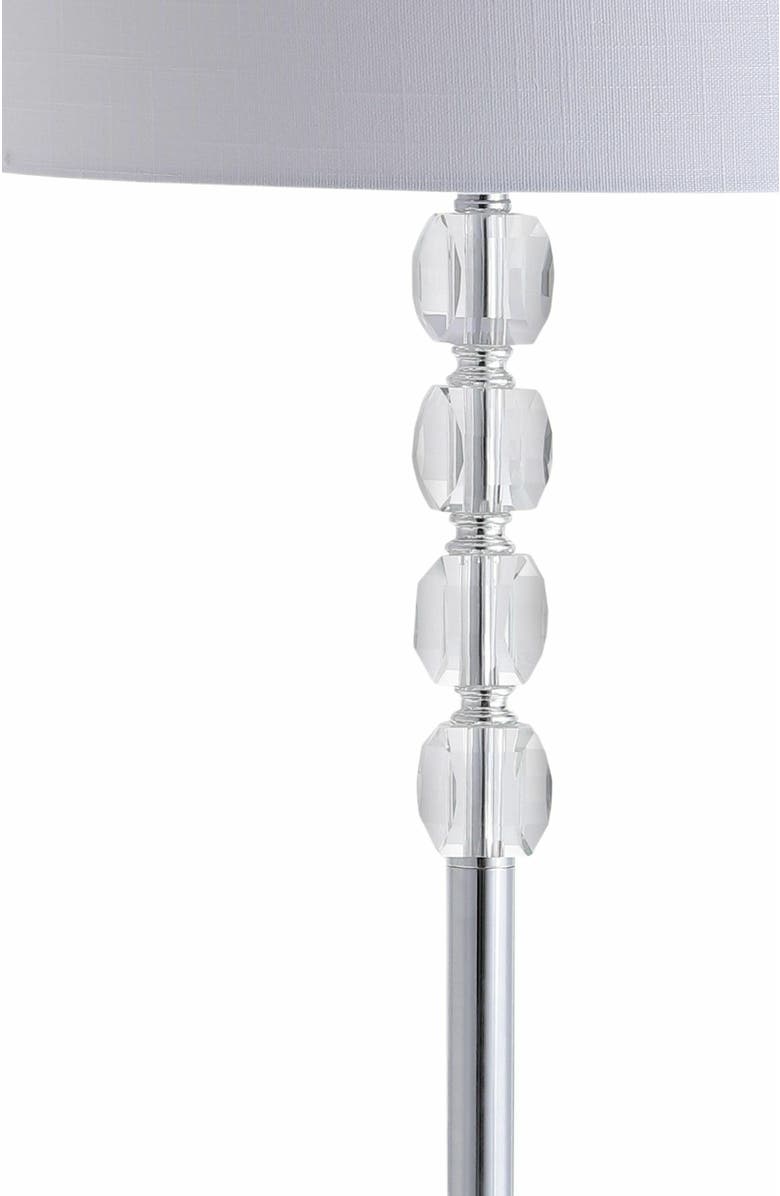 JONATHAN Y Aubrey Crystal / Metal LED Floor Lamp, Alternate, color, Clear/Chrome