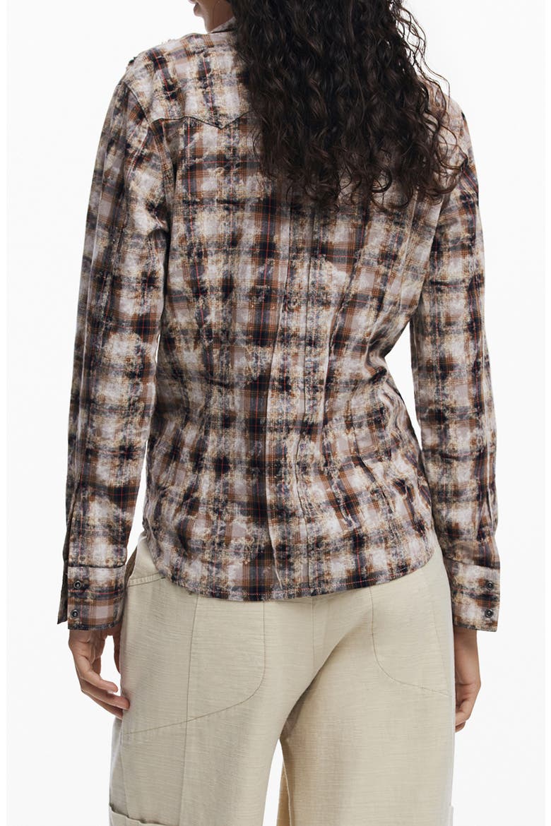 Long Sleeve Button-Up Shirt, Alternate, color, BROWN