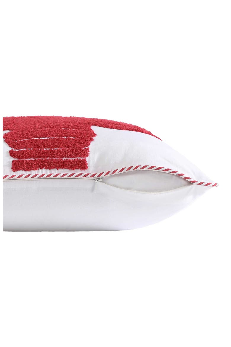 Anchor Loop Cotton Decorative Pillow, Alternate, color, MEDIUM / DARK RED