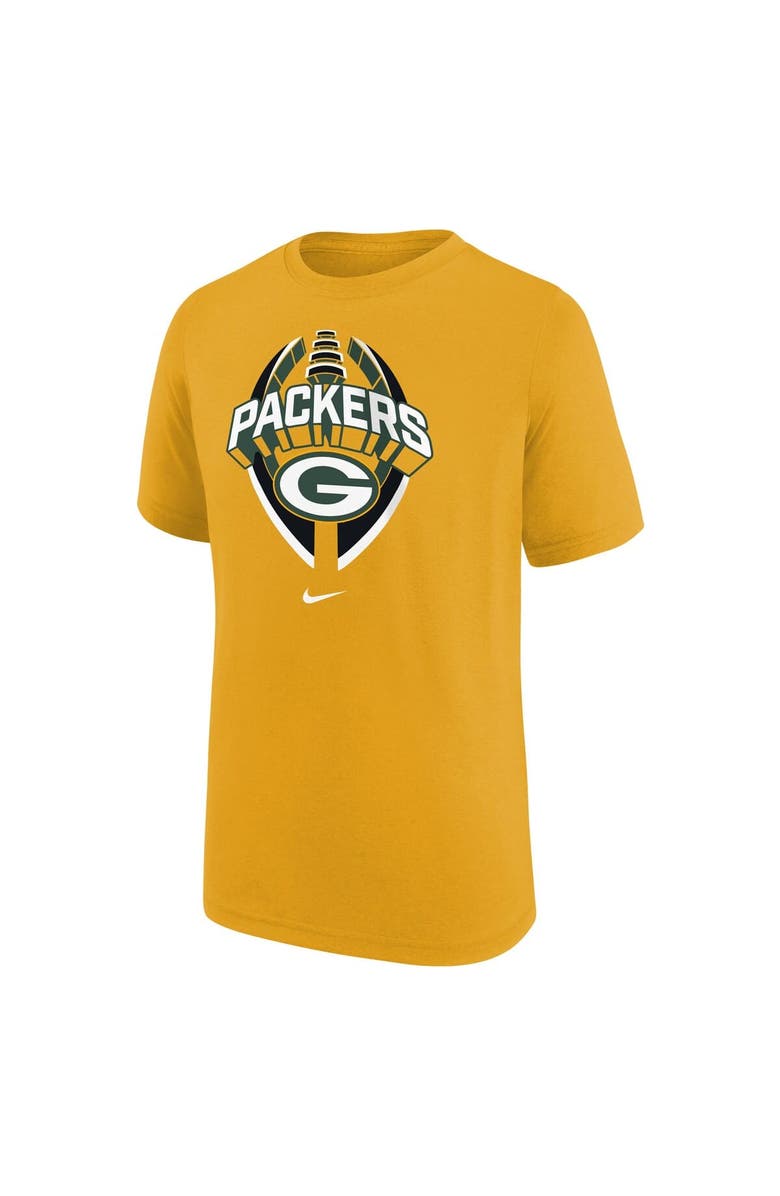 Nike Youth Nike Gold Green Bay Packers Icon Legend T-Shirt, Alternate, color, Gold