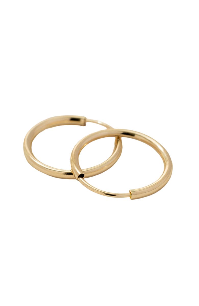 MADE BY MARY 14K Live In Hoop Earrings, Alternate, color, 14K Solid Gold
