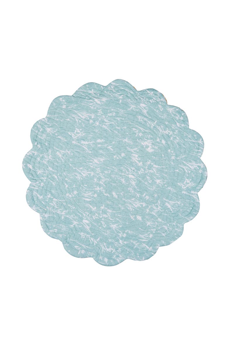 Sheila Round Placemats Set of 6, 17", Alternate, color, Blue