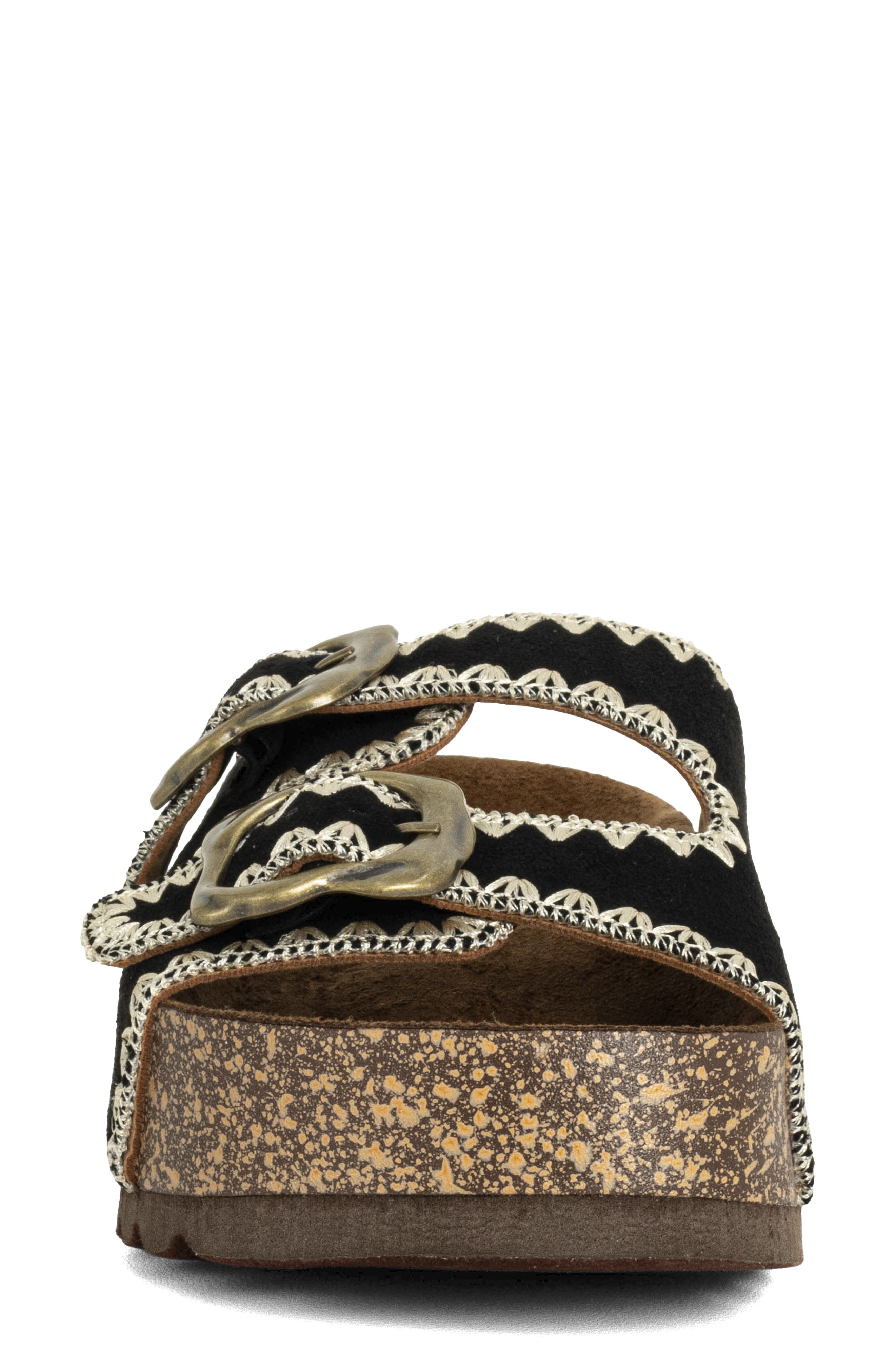 SHUSHOP Keya Slide Sandal, Alternate, color, Black