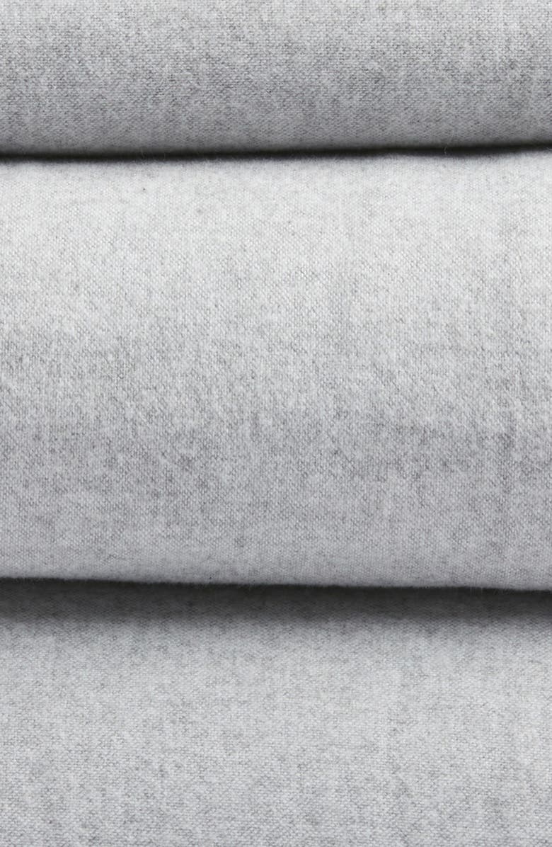 Boll & Branch Heathered Organic Cotton Flannel Bedding, Alternate, color, 