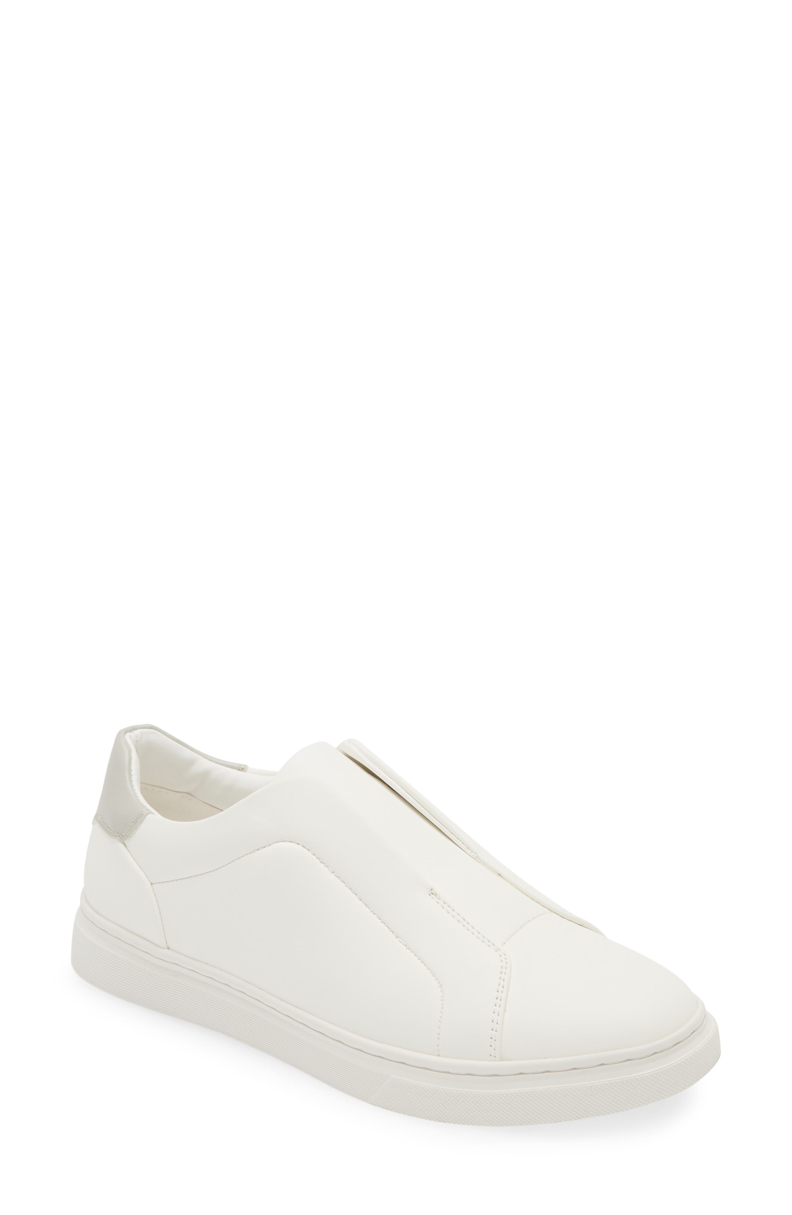 NORDSTROM RACK Wyatt Slip-On Sneaker, Main, color, White- Grey