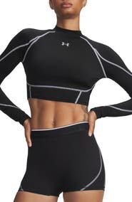 Under Armour HeatGear® Elite Mock Neck Crop Top