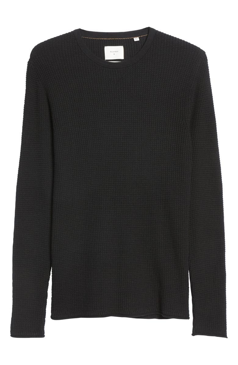 Billy Reid Men
s Mini Waffle Crewneck T-Shirt, Alternate, color, 