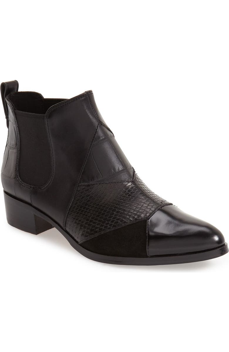 COACH 'Suffolk Patchwork' Pointy Toe Chelsea Boot, Main, color,