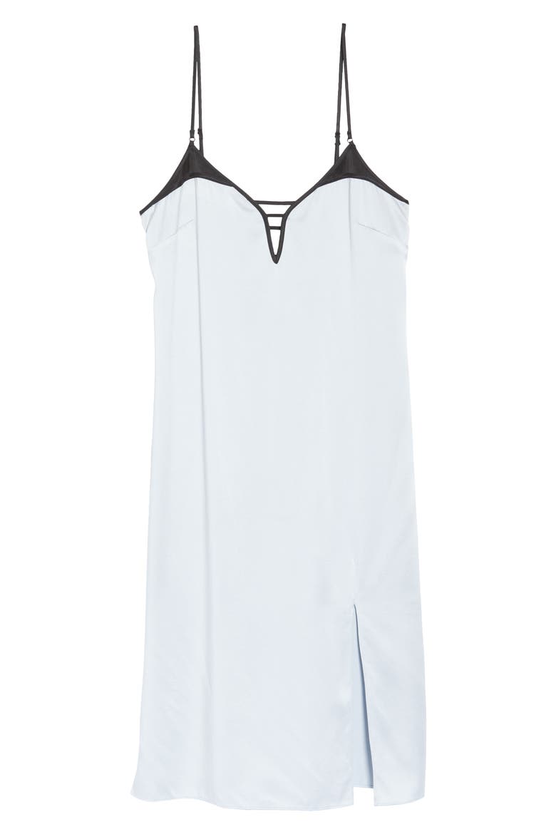 Midi Silk Nightgown, Alternate, color, POWDER BLUE