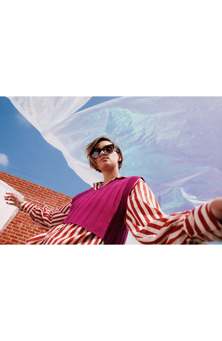 TOMS Traveler Sydney 50mm Cat Eye Sunglasses, Alternate, color, 