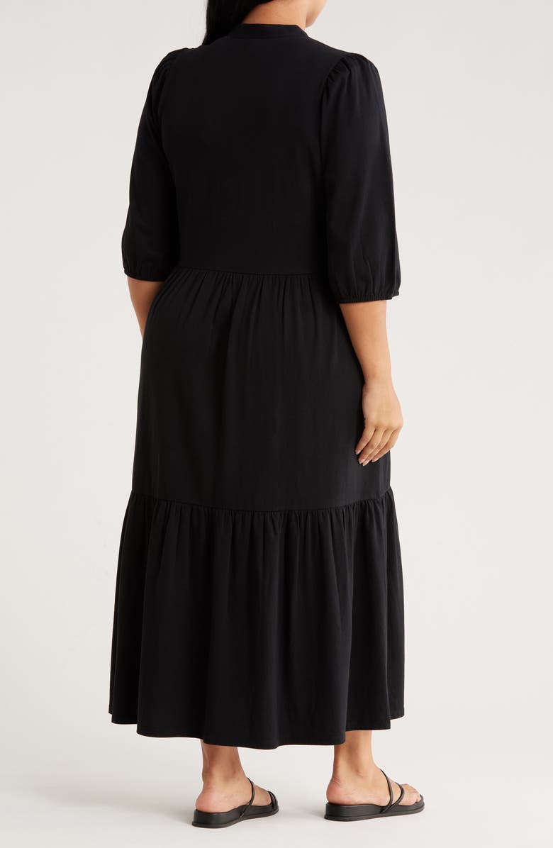 Caslon<sup>®</sup> Knit Maxi Dress, Alternate, color, Black