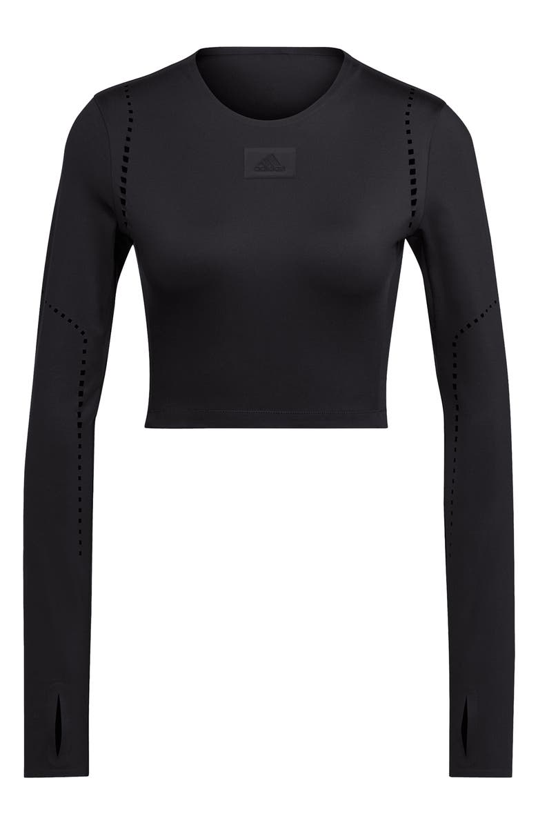 adidas Best of Adidas Long Sleeve Crop Top, Alternate, color,