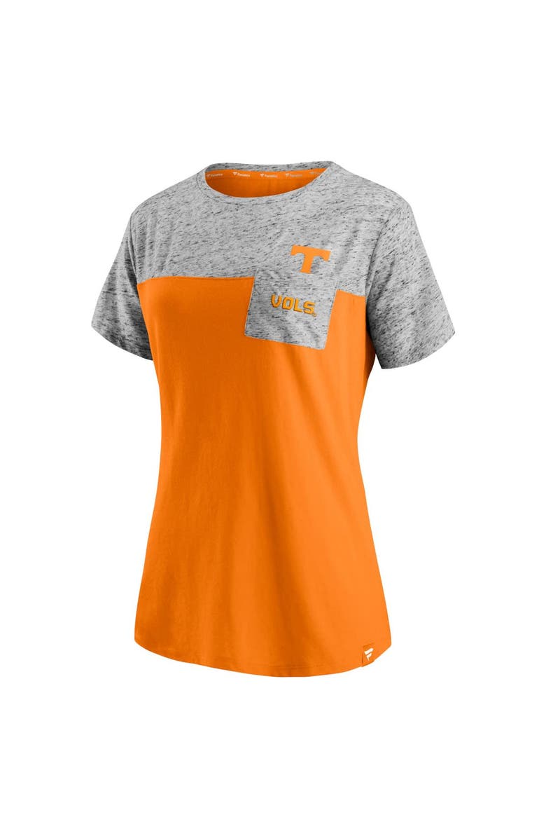 FANATICS Women's Fanatics Tennessee Orange/Heathered Gray Tennessee Volunteers Inside Pocket T-Shirt, Alternate, color, 