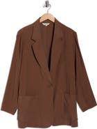 MAX STUDIO Oversize Brushed Twill Blazer