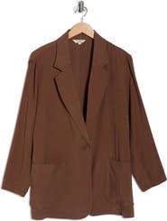 MAX STUDIO Oversize Brushed Twill Blazer