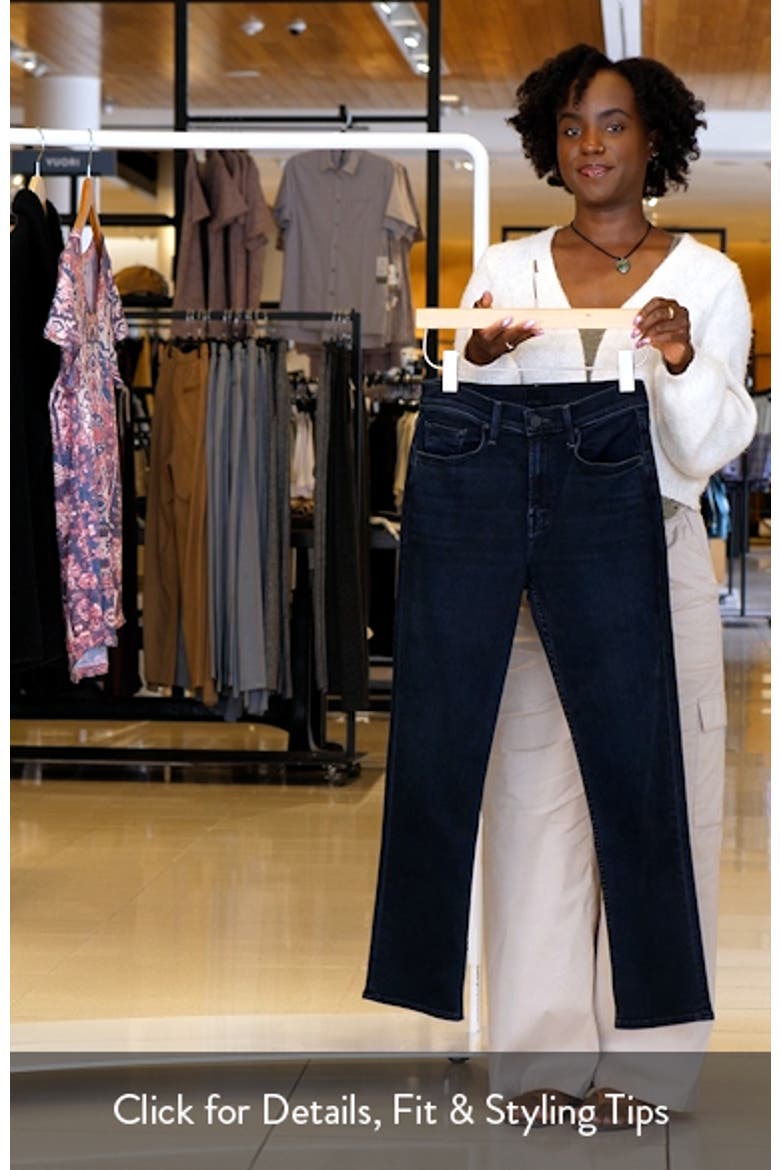 The Rider High Waist Ankle Slim Straight Leg Jeans video