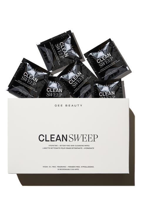Clean Sweep Hydrating + Detoxifying Skin Cleansing Wipe - 30 Count