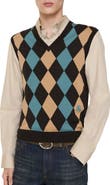 Burberry Argyle Wool Sweater Vest