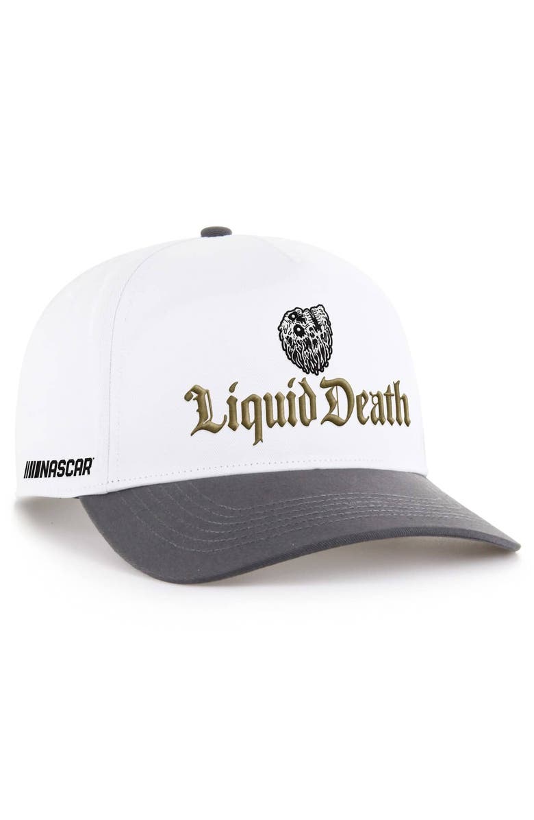'47 Men's '47  White NASCAR Liquid Death Triple Hit Two-Tone Hitch Adjustable Hat, Main, color, White