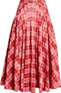 Molly Goddard Henri Tartan Pleated Skirt