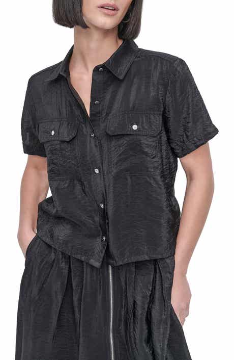 DKNY Tech Poplin Button-Up Shirt