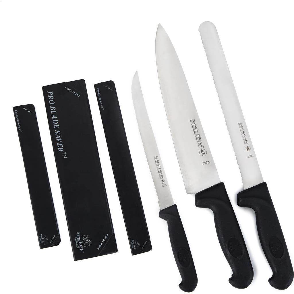 Berghoff Soft Grip 3-piece Stainless Steel Knife Set In Multi