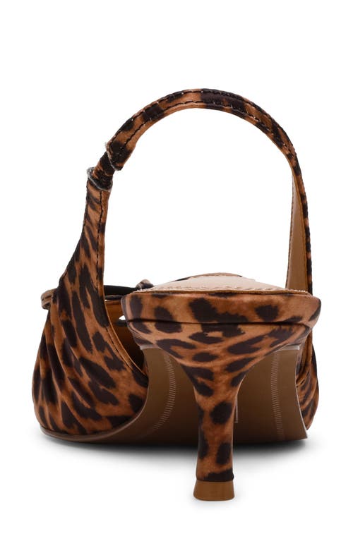 Steven New York Blume Pointed Toe Slingback Pump In Leopard
