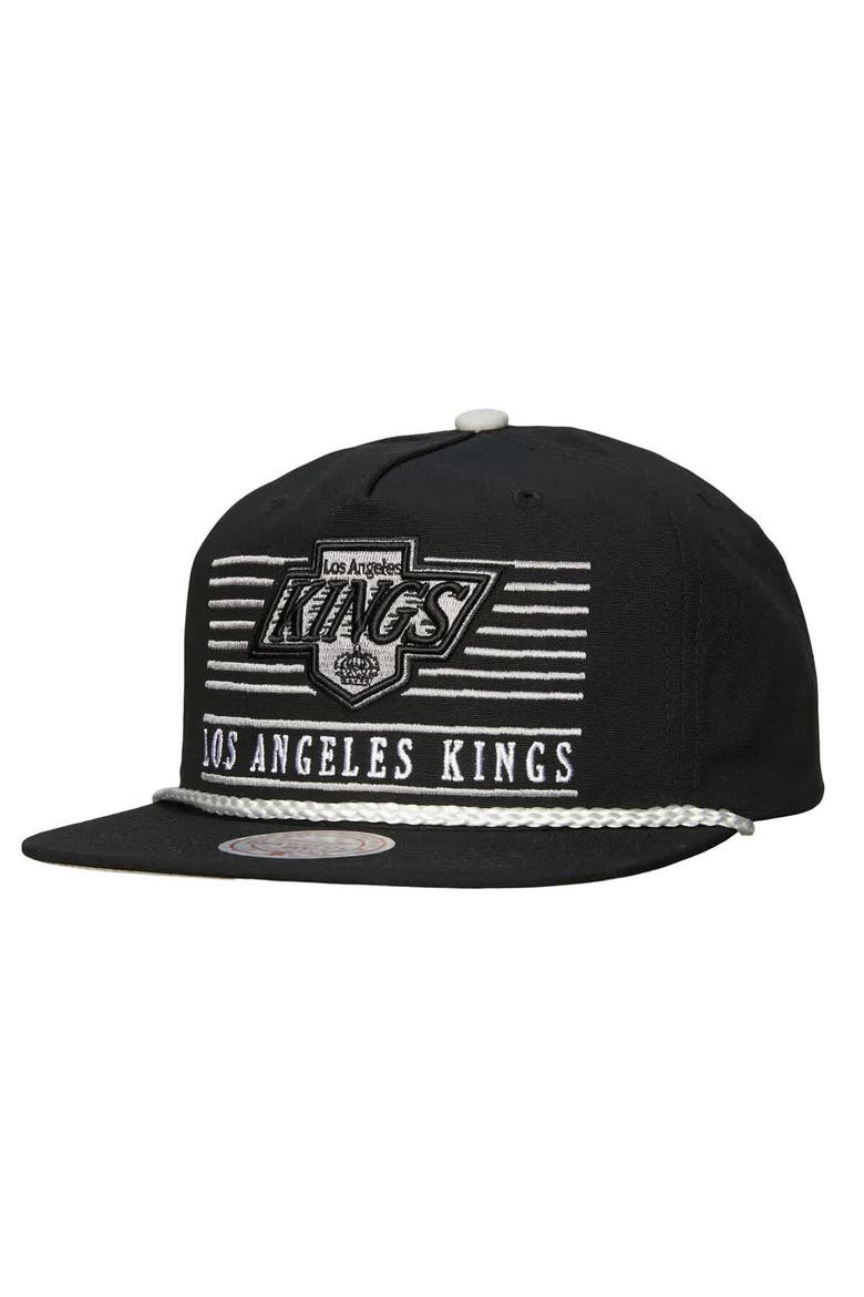 Men's Mitchell & Ness Black Los Angeles Kings Ascend Deadstock Snapback Hat, Main, color, Black