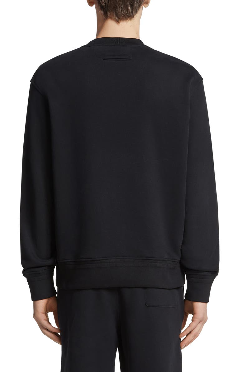 ZEGNA Soft Touch Cotton French Terry Sweatshirt, Alternate, color, 
