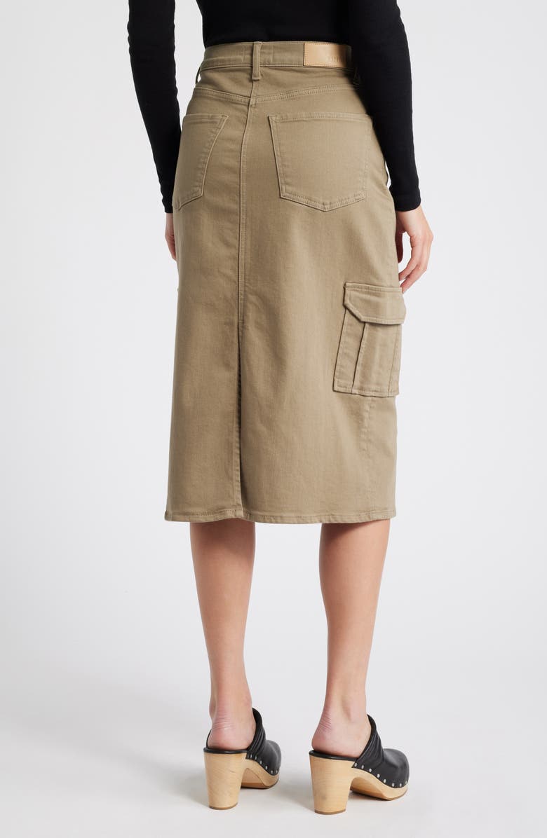 Rails Highland Denim Midi Cargo Skirt, Alternate, color, Washed Olive