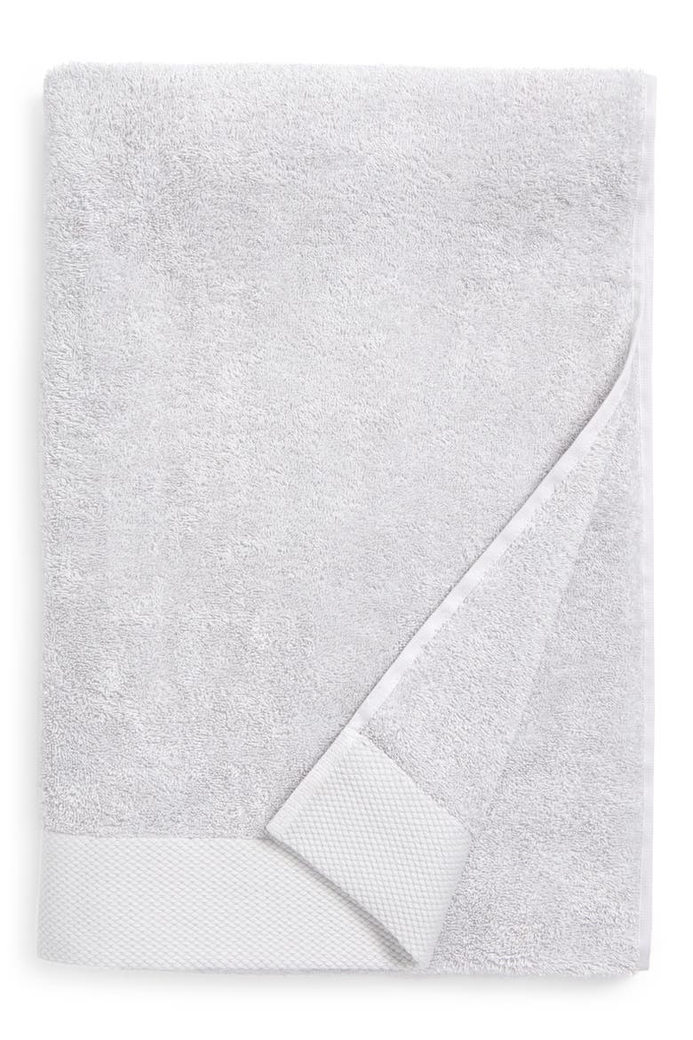 2-Piece Solid Signature Cotton Towel Set, Main, color, SILVER
