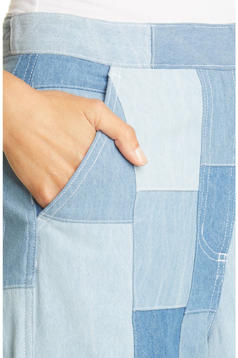 Fred's Denim Pants, Alternate, color, PATCHWORK DENIM