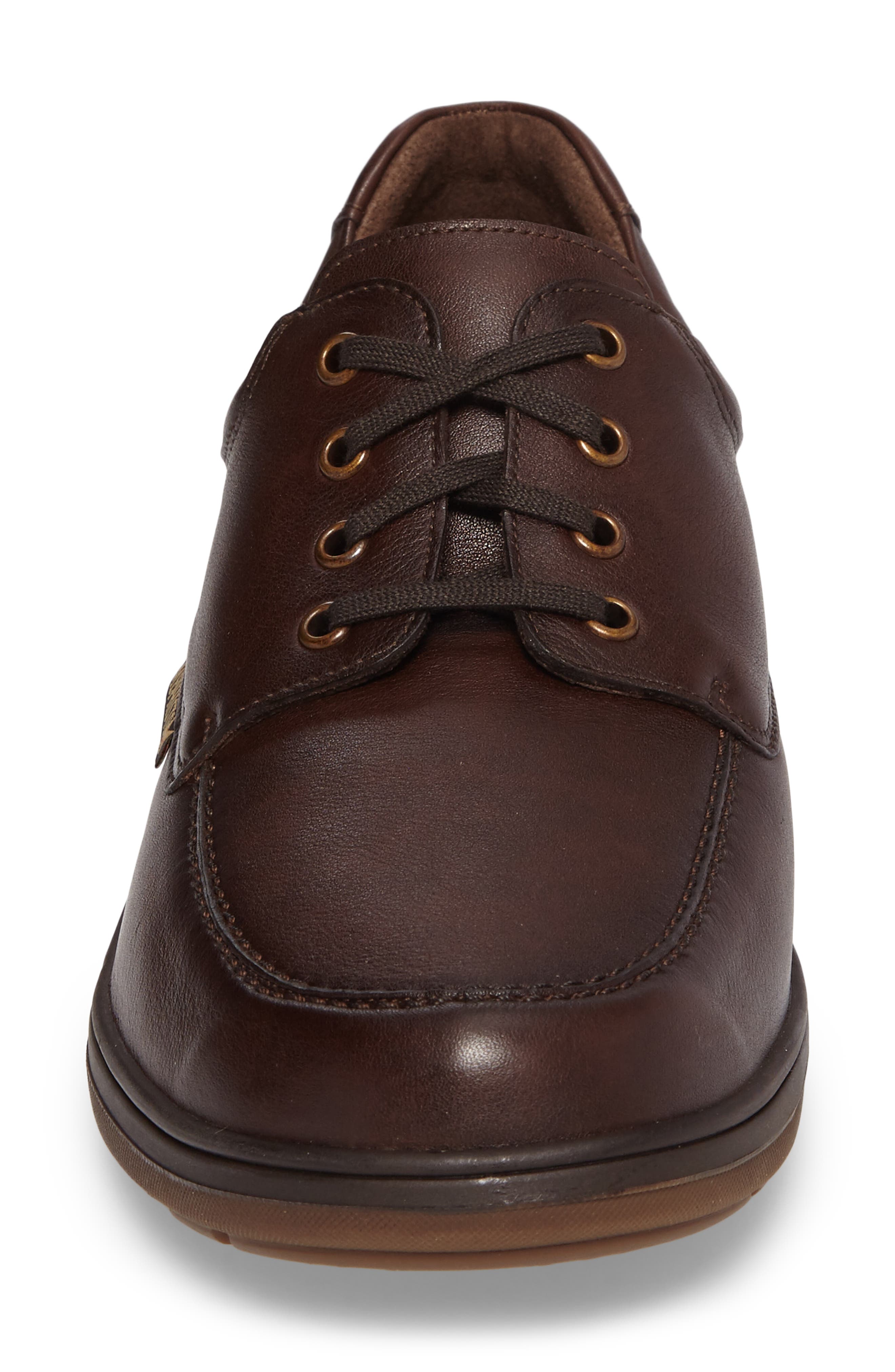 Douk HydroProtect Waterproof Moc Toe Derby, Alternate, color, CHESTNUT CALFSKIN