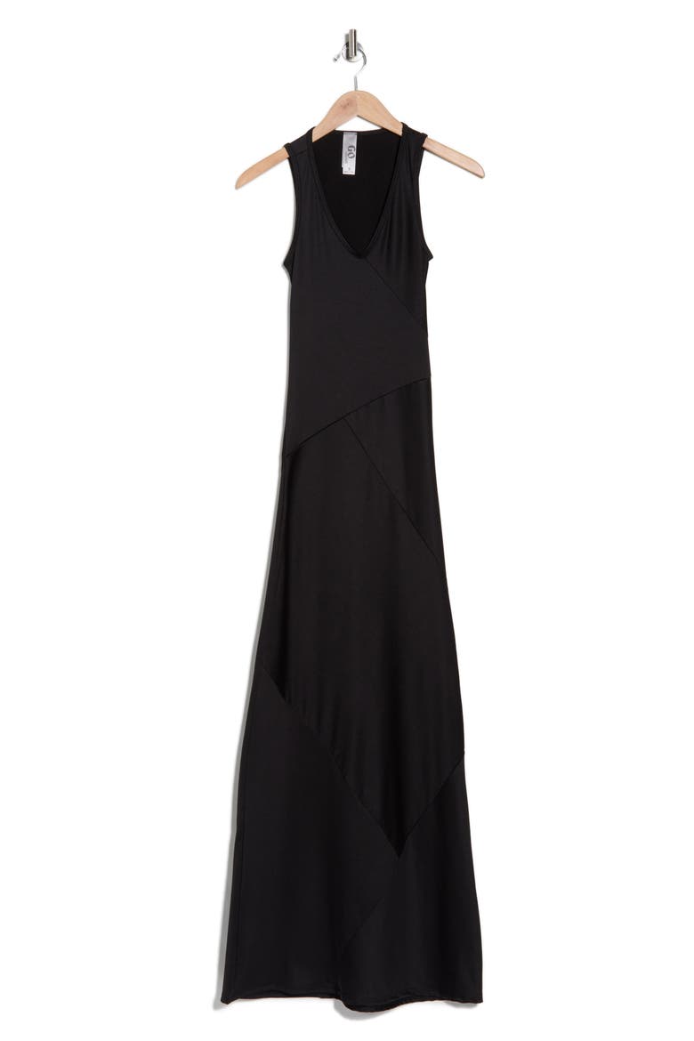 Panel Maxi Dress, Alternate, color, BLACK