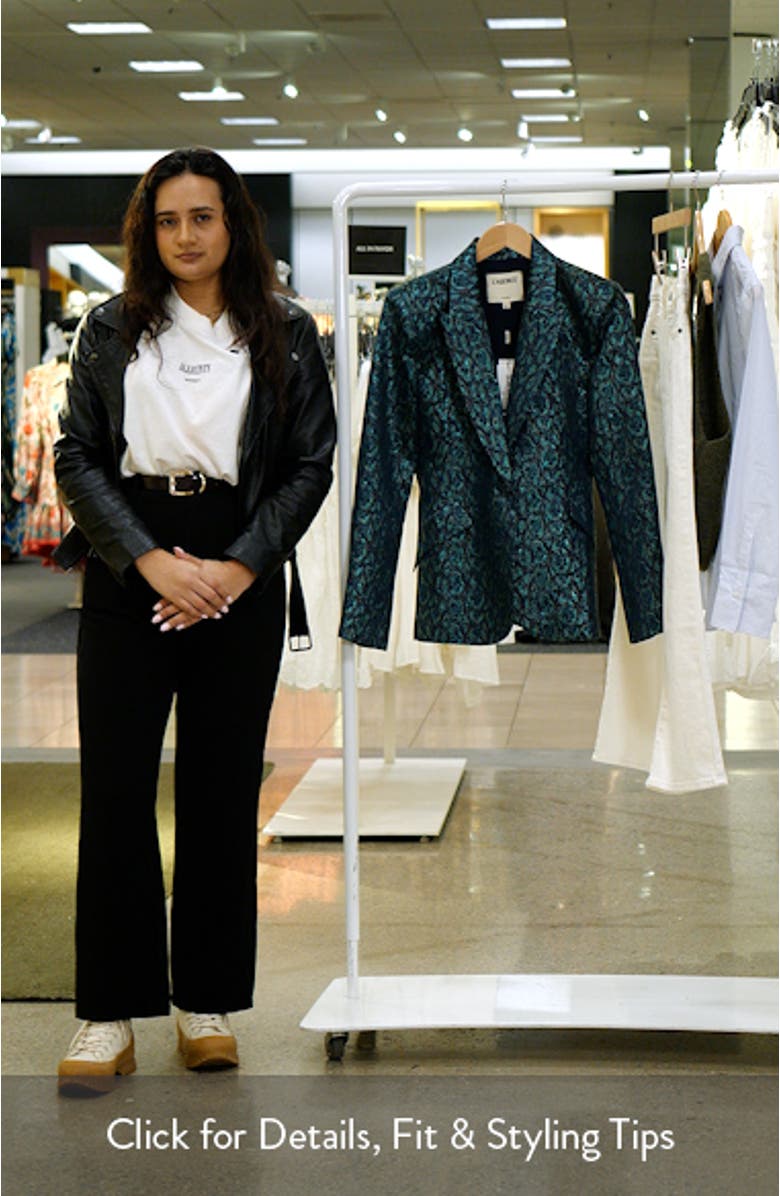 Chamberlain Animal Print Blazer, sales video thumbnail