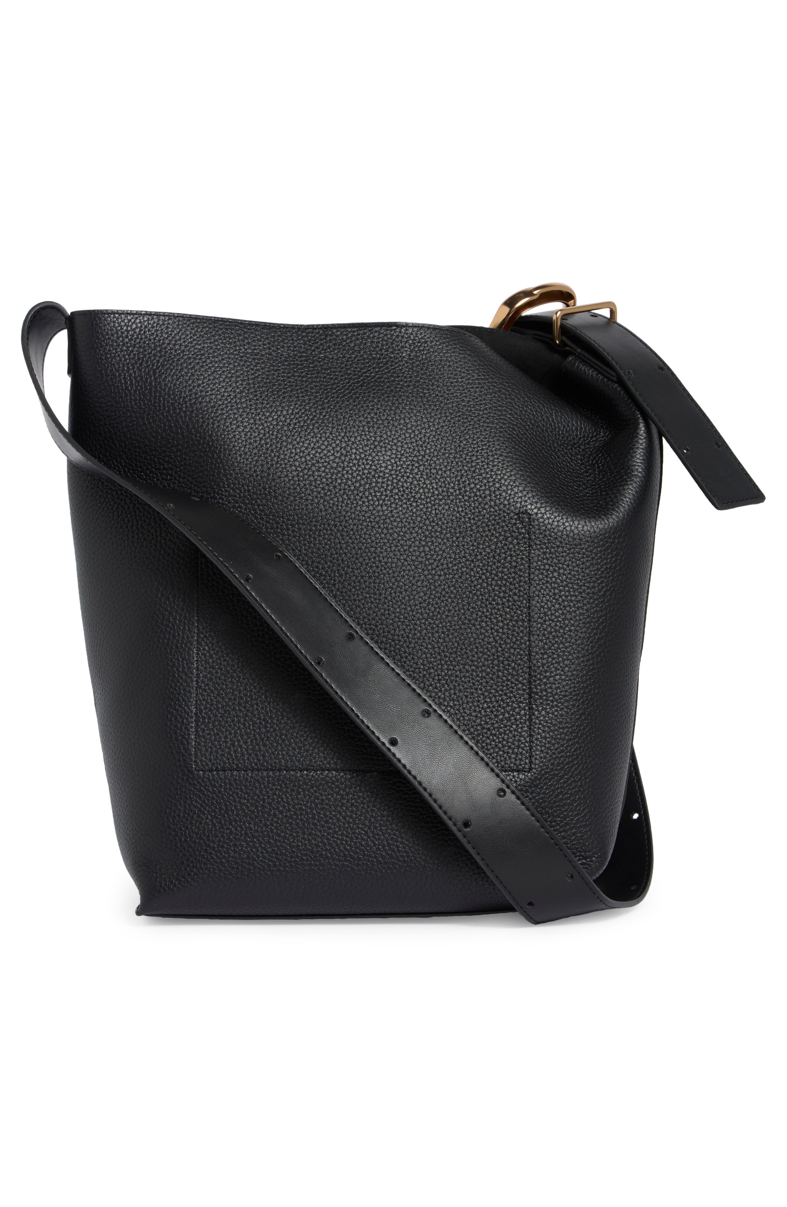 Sam Edelman Saige Bucket Bag, Alternate, color, Black