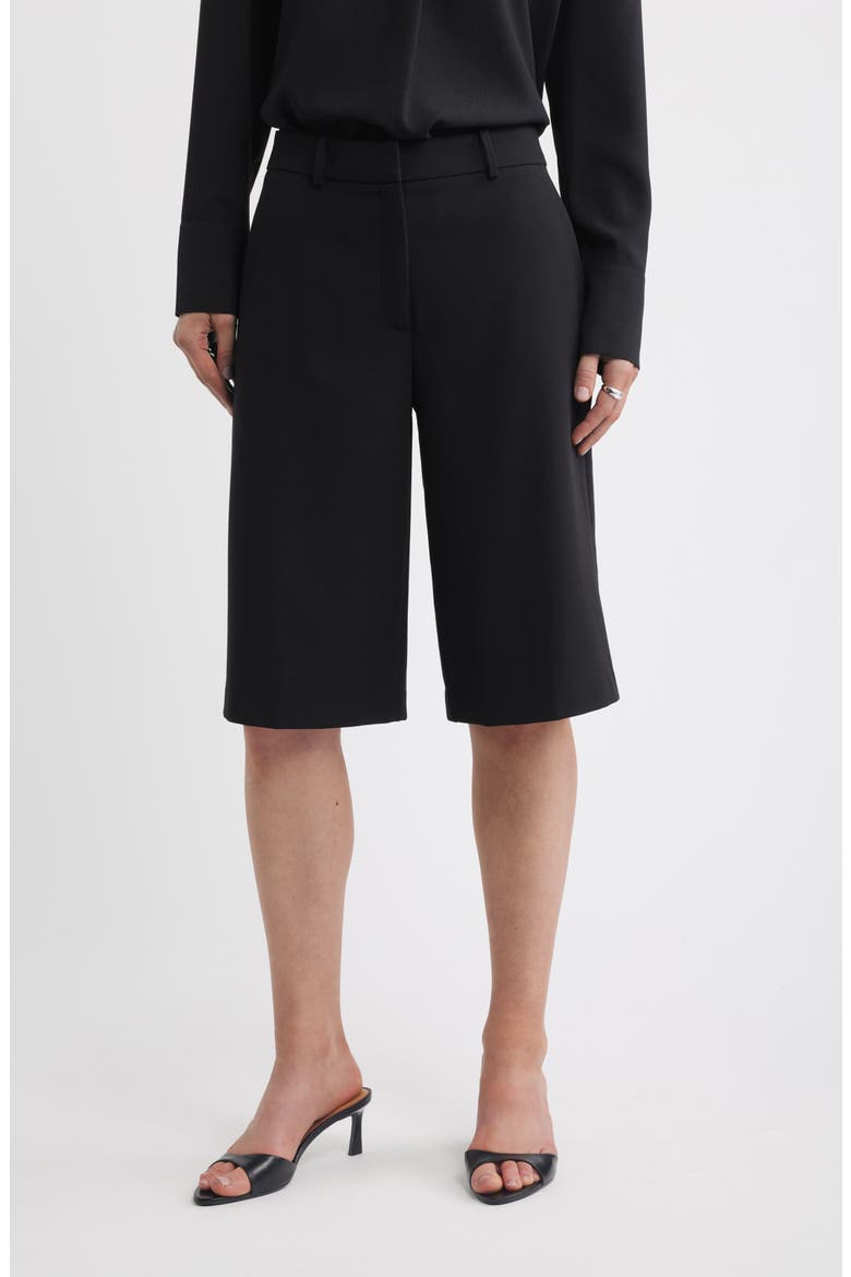 Tailored Bermuda Shorts, Main, color, BLACK