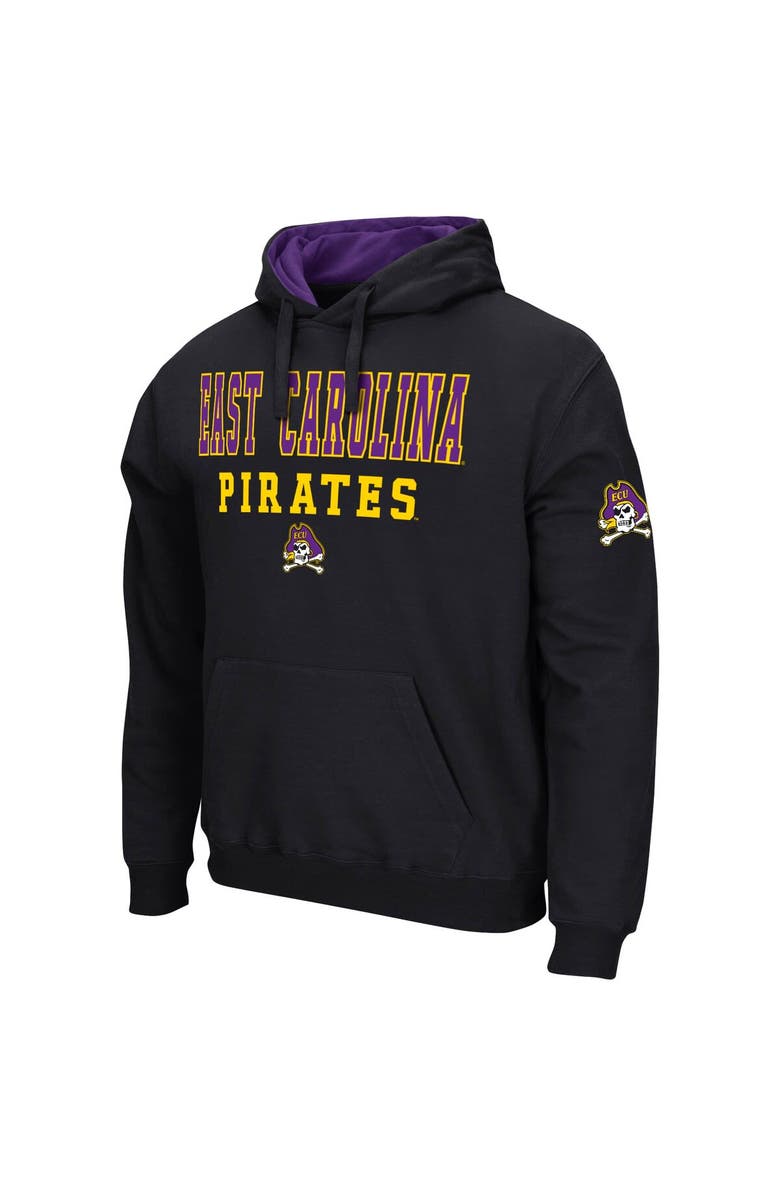 COLOSSEUM Men's Colosseum Black ECU Pirates Sunrise Pullover Hoodie, Alternate, color, Black