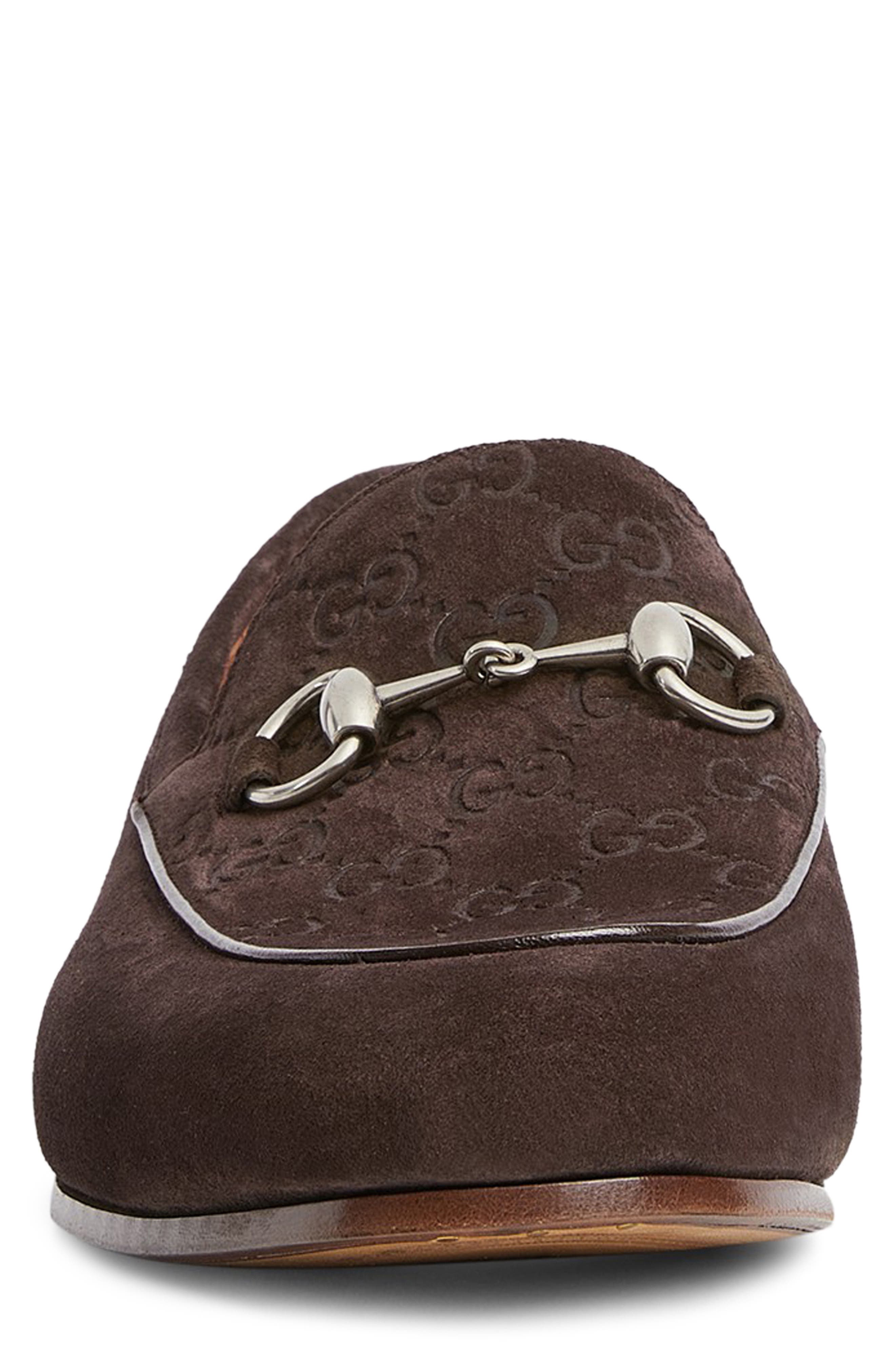 Gucci Jordy Monogram Bit Loafer, Alternate, color, Night Cocoa
