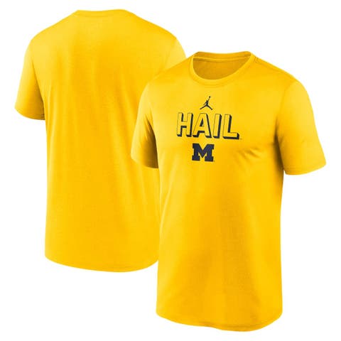 Men's Jordan Brand Maize Michigan Wolverines 2025 Sideline Legend Performance T-Shirt