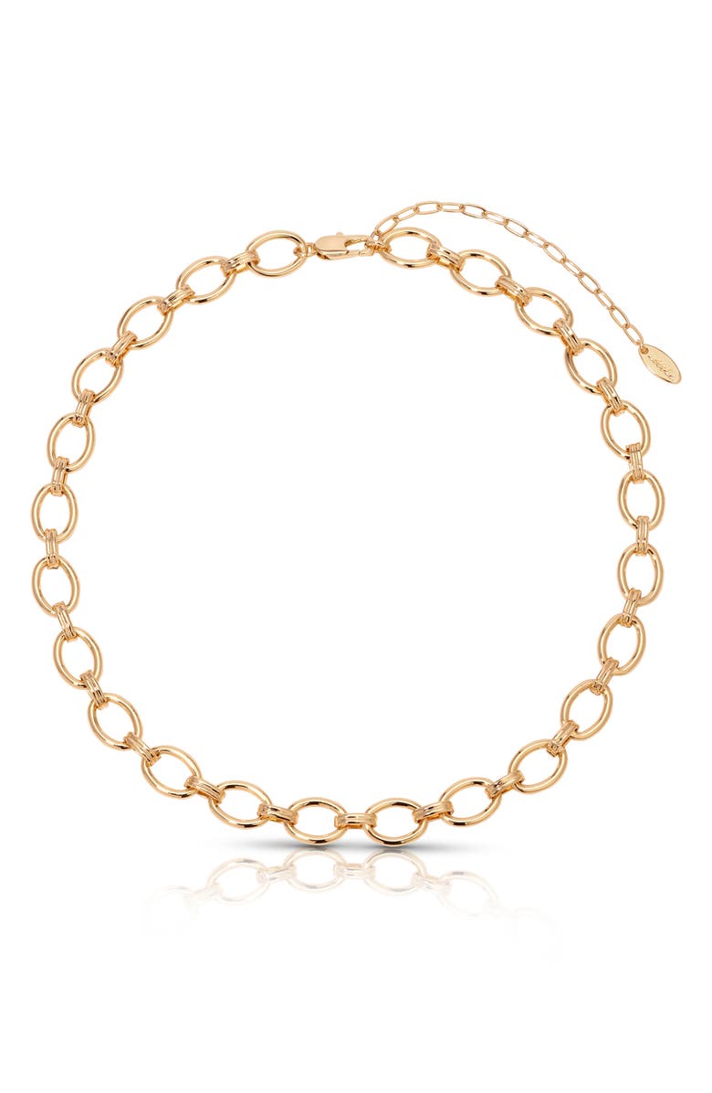 Ettika Linked Up Chain Necklace, Main, color, Gold