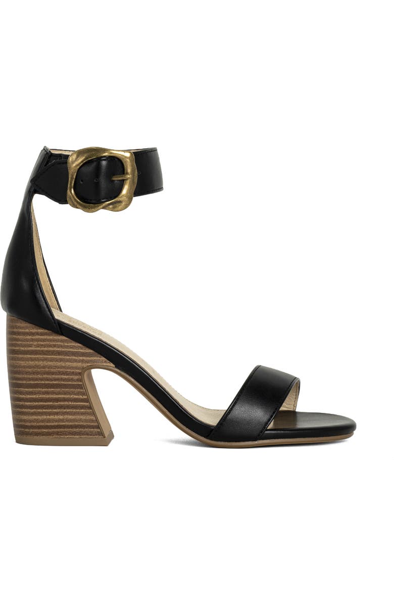 SHUSHOP Eliya Ankle Strap Sandal, Alternate, color, Black