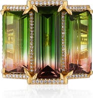 Mindi Mond Watermelon Tourmaline Cocktail Ring