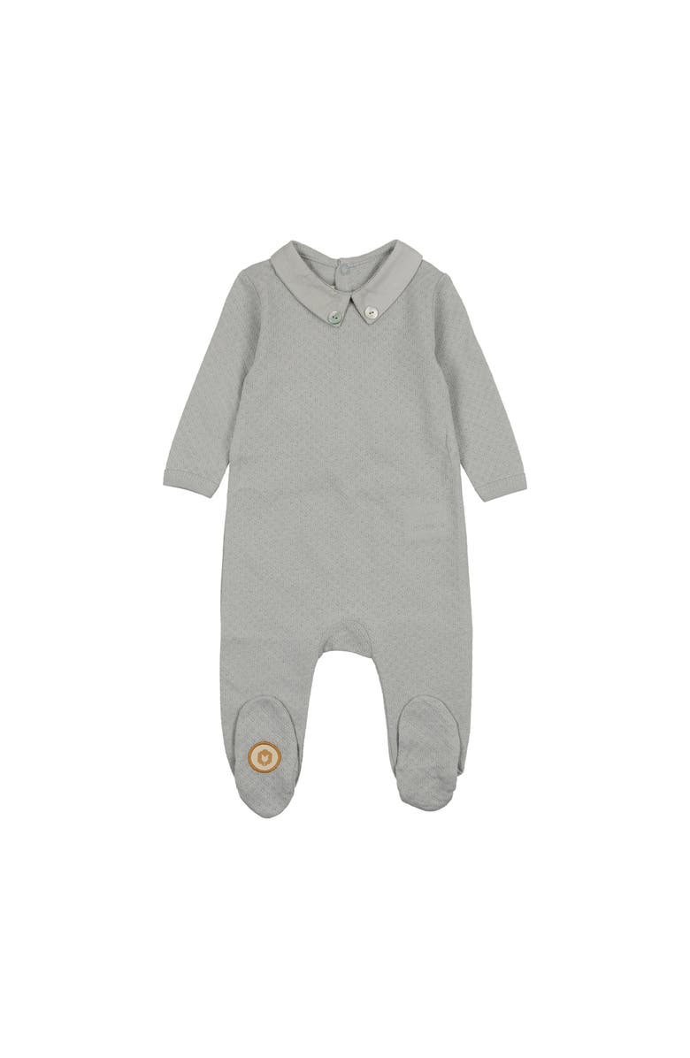 Mon Tresor Bebe Textured Elegance Boys Footie, Main, color,