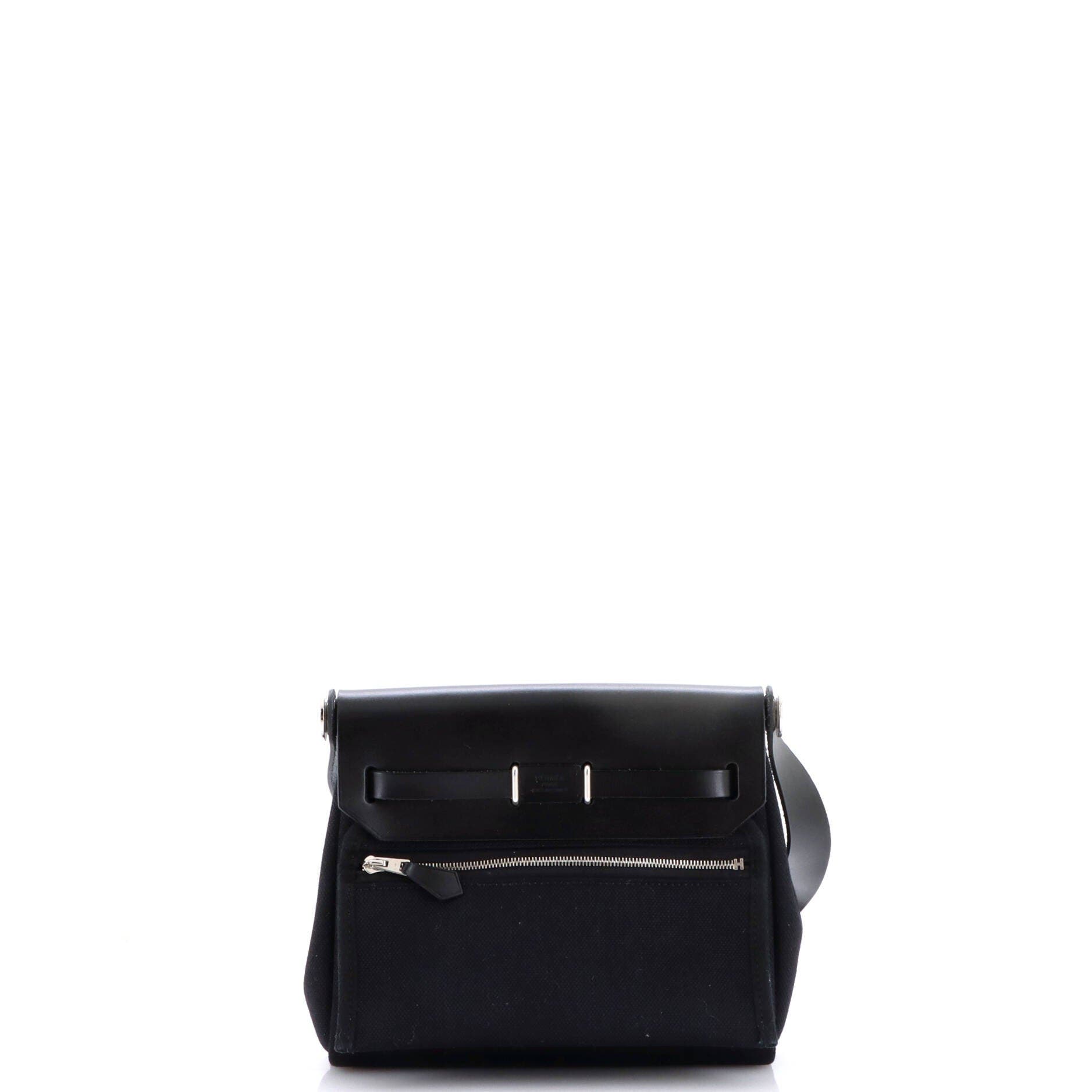 Herbag Zip Toile and Leather 20, Alternate, color, Black