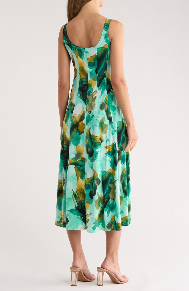 SANDRA DARREN Sleeveless Midi Dress, Alternate, color, Mint Multi