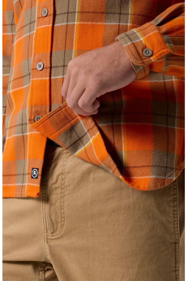 Venture Midweight Flannel Shirt - Men's, Alternate, color, Boundary Orange Drifter Plaid